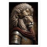Load image into Gallery viewer, Lion Roman Legionnaire Portraiture Wall Art Print