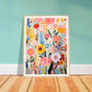 Playful Wild Flowers Bloom Wall Art Print