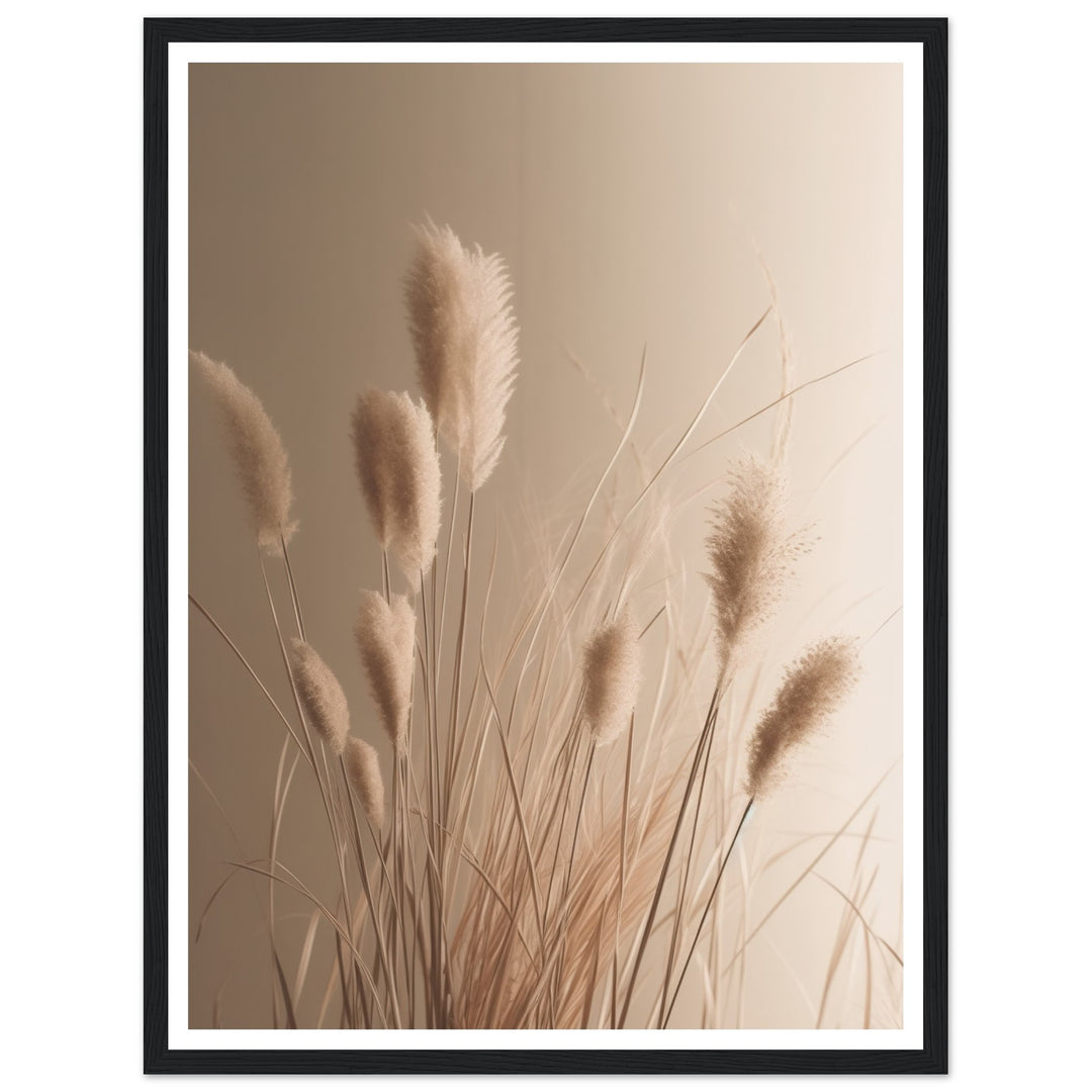 Hazy Reeds in Natural Hues Photograph Wall Art Print