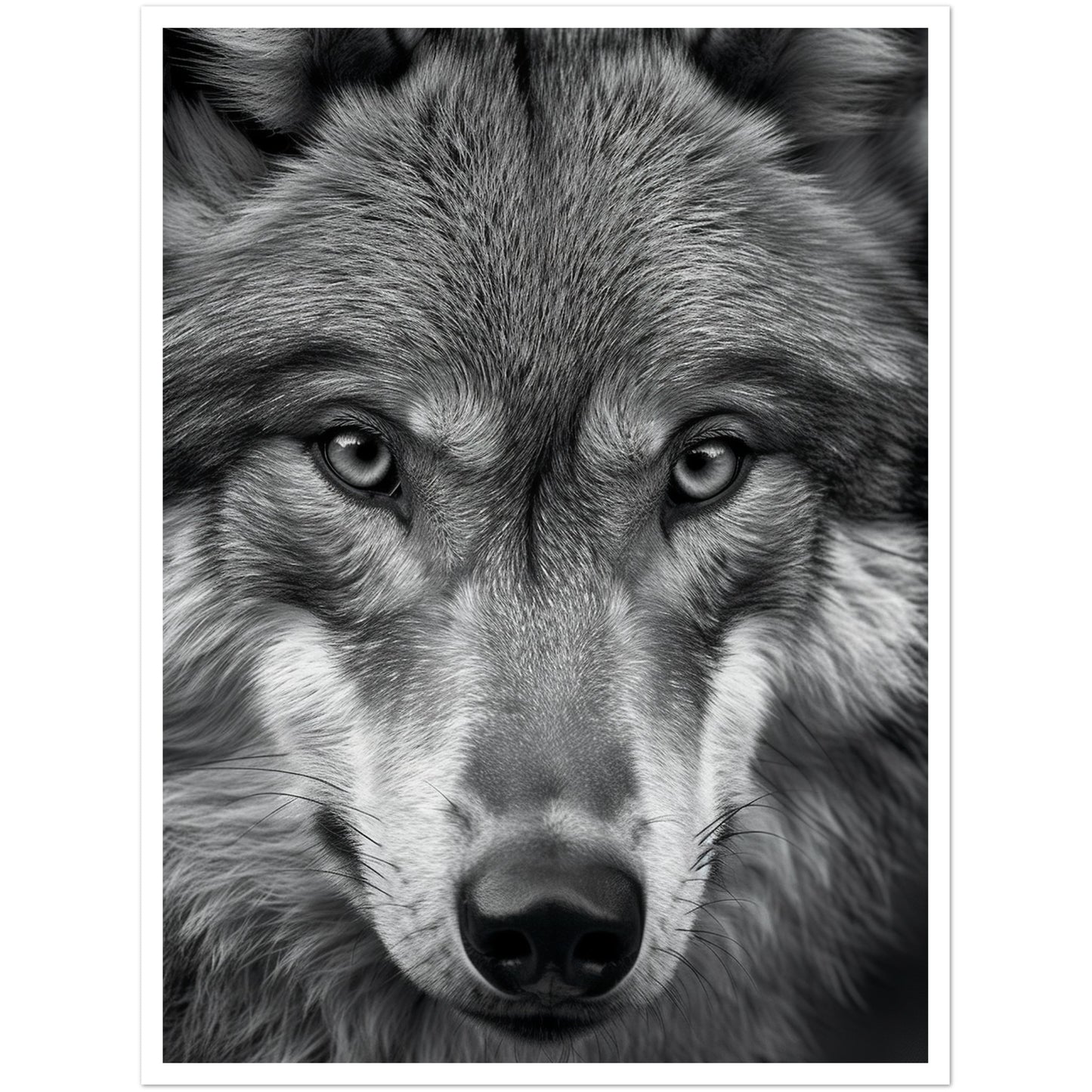 Wild Gaze: Wolf Photograph Wall Art Print