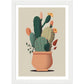 Cactus Chic Flower Wall Art Print