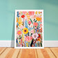 Playful Wild Flowers Bloom Wall Art Print