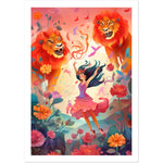Load image into Gallery viewer, Wildflower Dance - Lion Edition Wall Art Print