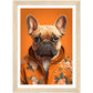 Frenchie Fashionista Trendy French Bulldog Wall Art Print