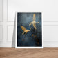 Japanese Inspired Soaring Cranes Wall Art Print