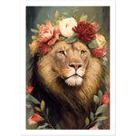 Load image into Gallery viewer, Regency Era Flower Crowned Majestic Lion
