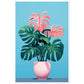 Quirky Monstera Plant Art Print