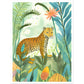 Playful Jungle Leopard Wall Art Print