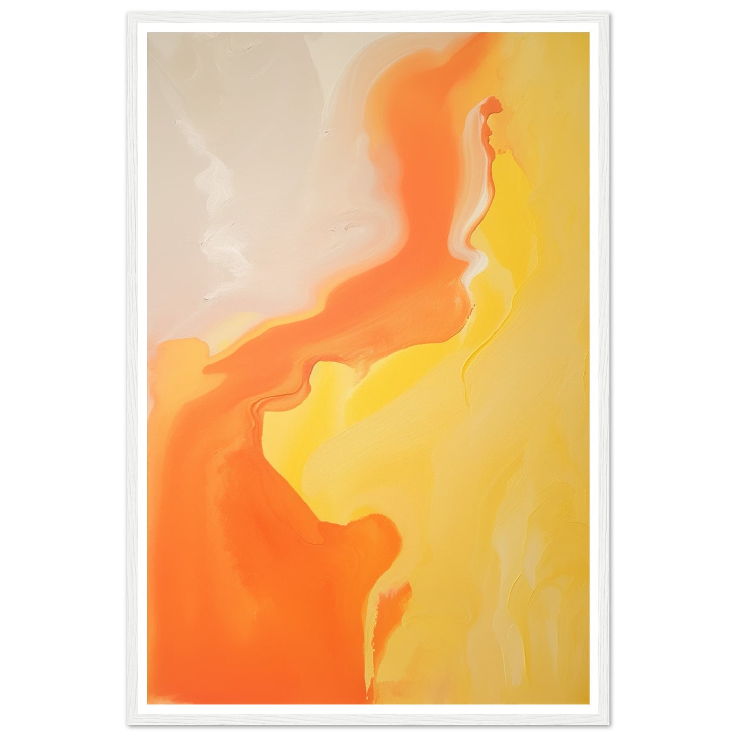 Radiant Fusion - Melted Waves of Orange and Yellow