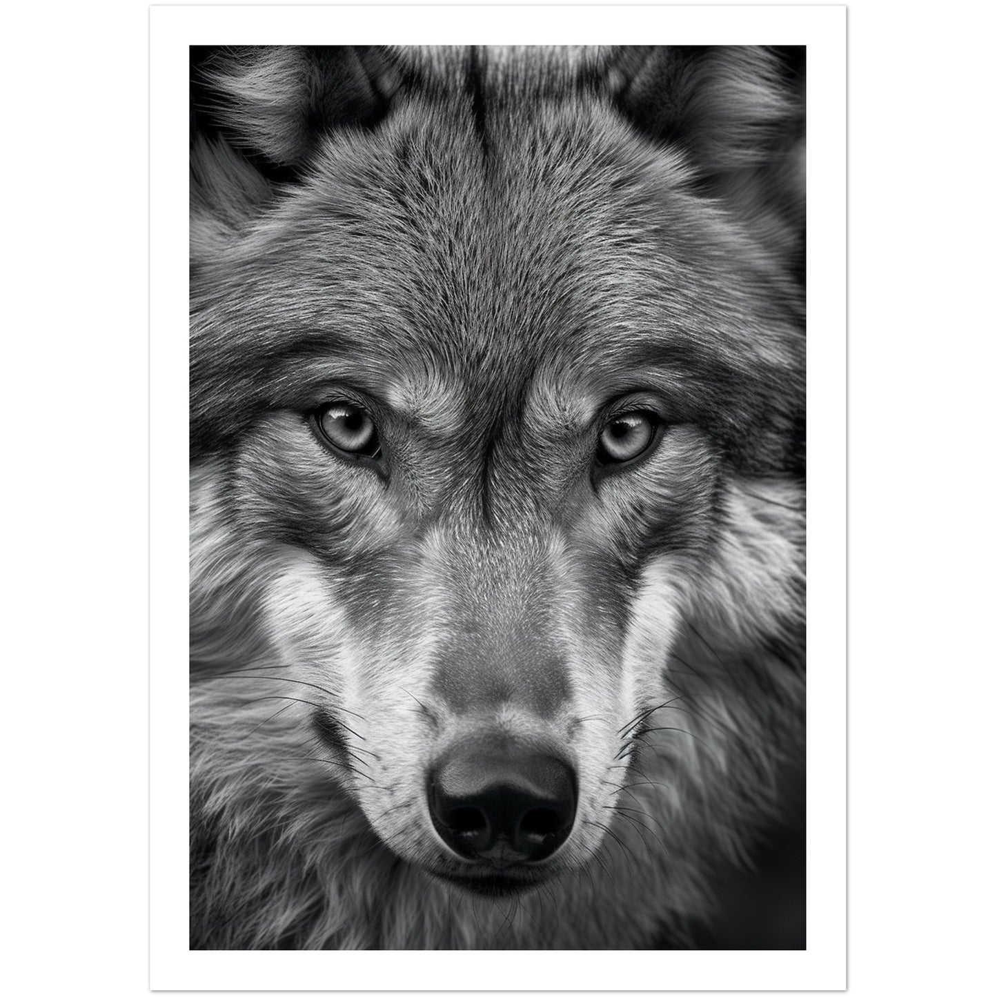 Wild Gaze: Wolf Photograph Wall Art Print