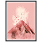 Blushing Pink Volcano Eruption Minimalist Wall Art Print