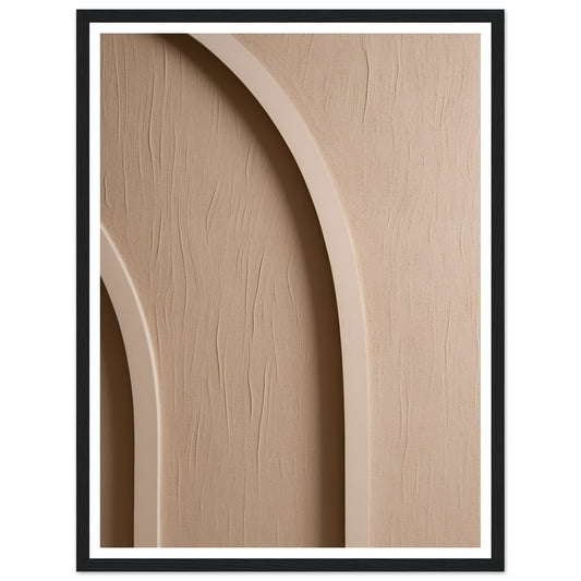 Neutral Sculpted Arch Patterns Wall Art Print