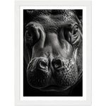 Load image into Gallery viewer, Close-Up Hippo Photograph Wall Art Print
