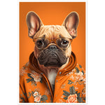 Load image into Gallery viewer, Frenchie Fashionista Trendy French Bulldog Wall Art Print
