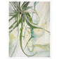 Swirling Green and Gold Spider Plant Wall Art Print