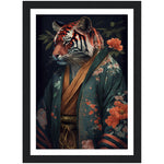 Load image into Gallery viewer, Tiger in Kimono Wall Art Print