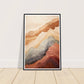 Abstract Mountain Earthly Tones Wall Art Print