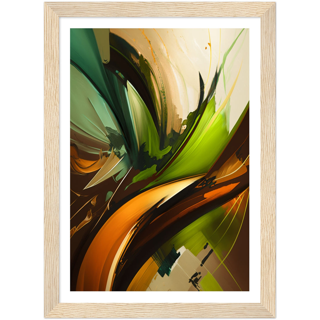 Nature's Bold Emotions Abstract Painting Wall Art Print