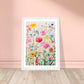 Floral Blossom Whimsy Botanical Wall Art Print