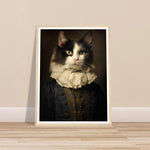 Load image into Gallery viewer, Vintage Tudor-Era Ragdoll Cat Portraiture Wall Art Print