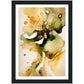 Nature's Analogous Symphony - Olive & Orange Watercolours Wall Art Print