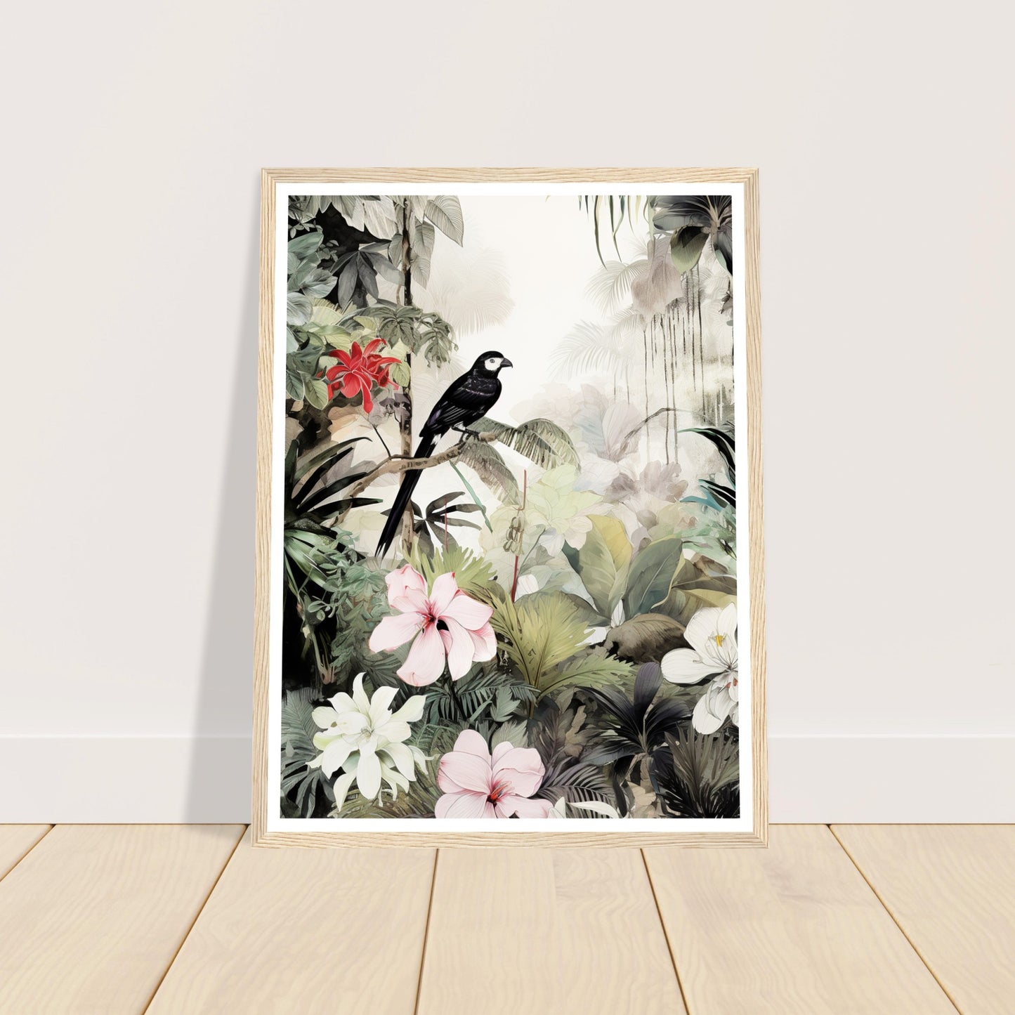 Chic Rainforest Canopy Wall Art Print