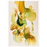 Load image into Gallery viewer, Nature&#39;s Chromatic Symphony - Mustard Edition Watercolour Wall Art Print
