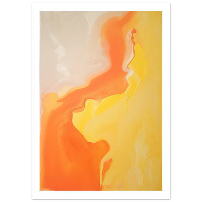 Radiant Fusion - Melted Waves of Orange and Yellow