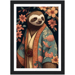 Load image into Gallery viewer, Sloth in Kimono