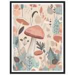 Load image into Gallery viewer, Enchanted Mushrooms Earthly Floral Abstract Wall Art Print