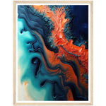 Load image into Gallery viewer, Oceanic Fusion Abstract Painting Wall Art Print