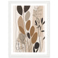 Earthly Botanical Abstract Plants Wall Art Print