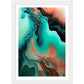 Organic Depths Abstract Painting Wall Art Print