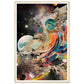 Celestial Collage Embrace Abstract Galaxy Wall Art Print