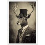 Load image into Gallery viewer, Vintage Stag Portraiture Wall Art Print
