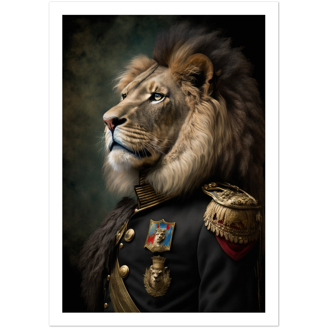Regal Warrior: Lion in Uniform