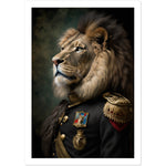 Load image into Gallery viewer, Regal Warrior: Lion in Uniform
