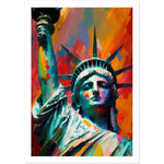 Load image into Gallery viewer, Statue of Liberty Vibrant Abstract Painting Wall Art Print