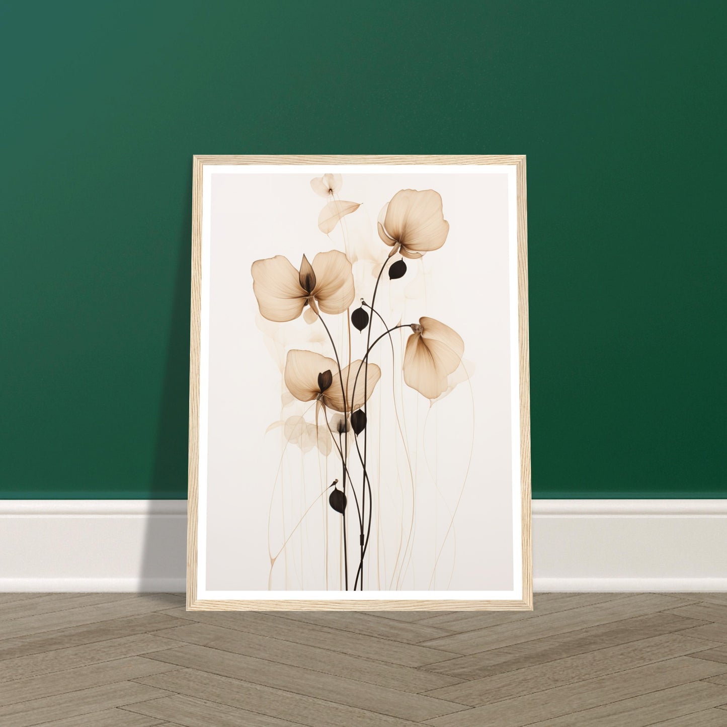 Muted Floral Beauty Wall Art Print