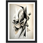 Load image into Gallery viewer, Modern Abstract Black and White Shapes Wall Art Print