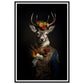 Regency Stag Art Print - Floral Stag