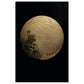 Full Moon Golden Textures Wall Art Print