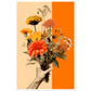 Floral Embrace Of Earthly Flowers Bouquet Wall Art Print