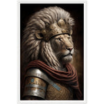 Load image into Gallery viewer, Lion Roman Legionnaire Portraiture Wall Art Print