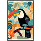 African Textile-Inspired Toucan Vibrant Bird Wall Art Print