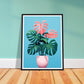 Quirky Monstera Plant Art Print