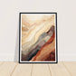 Earthly Abstract Mountain Range Wall Art Print