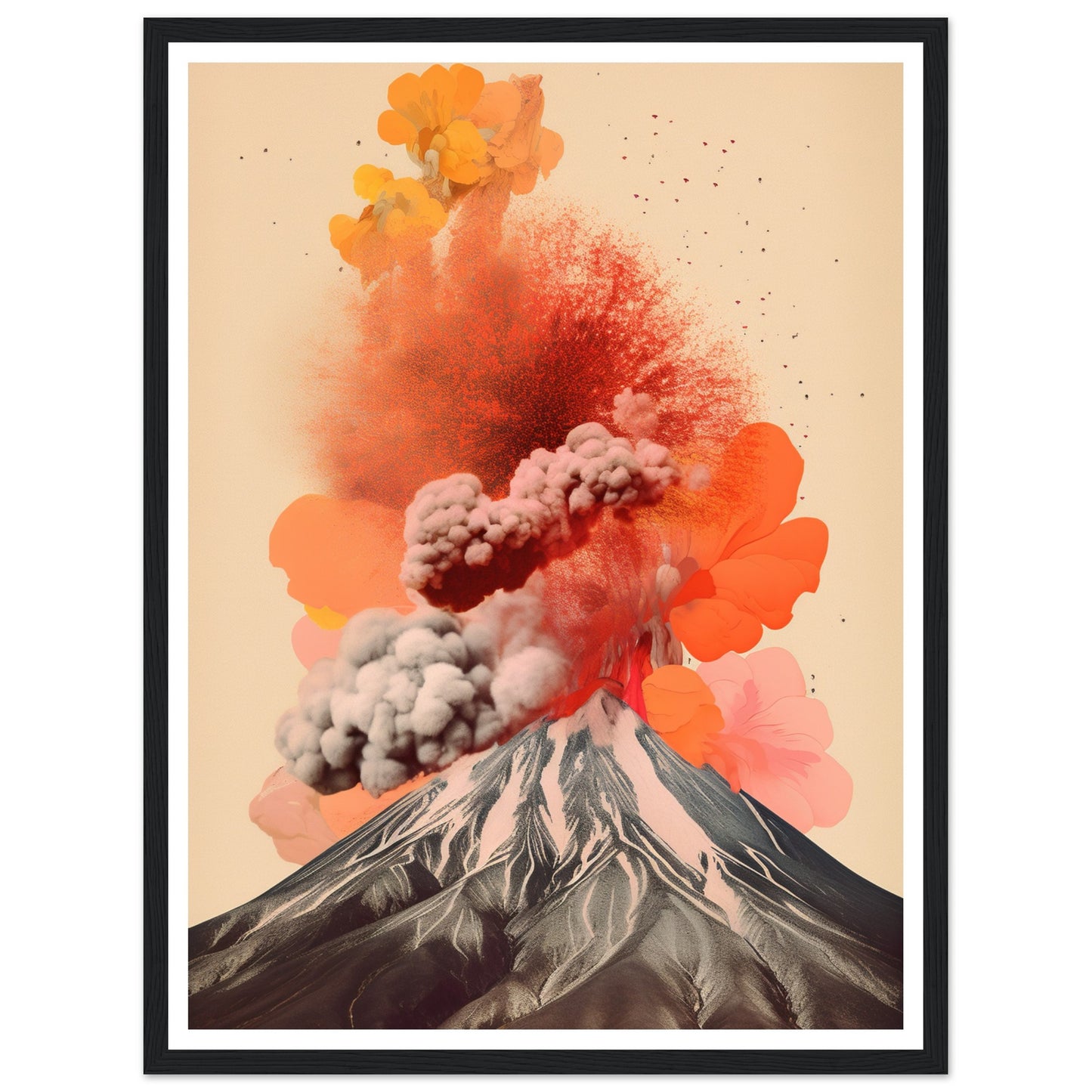 Volcanic Symphony Minimalist Wall Art Print