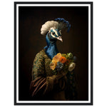 Load image into Gallery viewer, Regency Peacock Art Print - Elegant Floral Majesty
