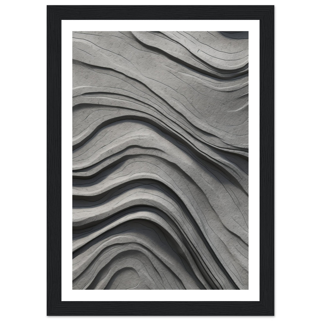 Abstract Concrete Current Textures Wall Art Print